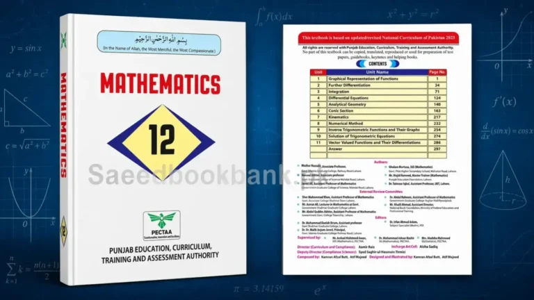 Class 12 Maths Book New Punjab Textbook 2026- 2027