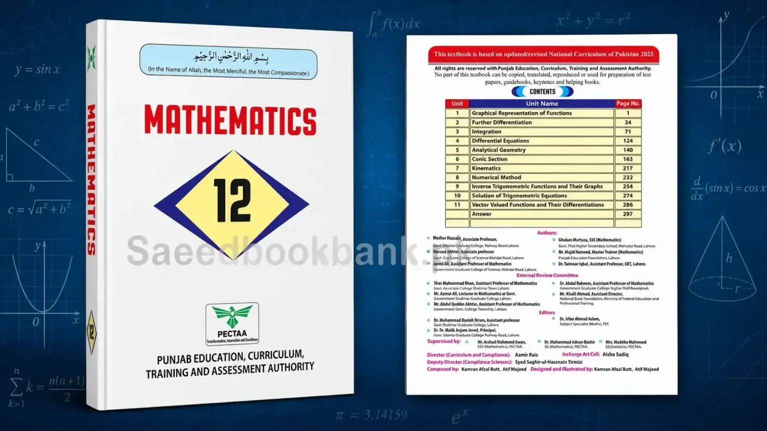 Class 12 Maths Book New Punjab Textbook 2026- 2027